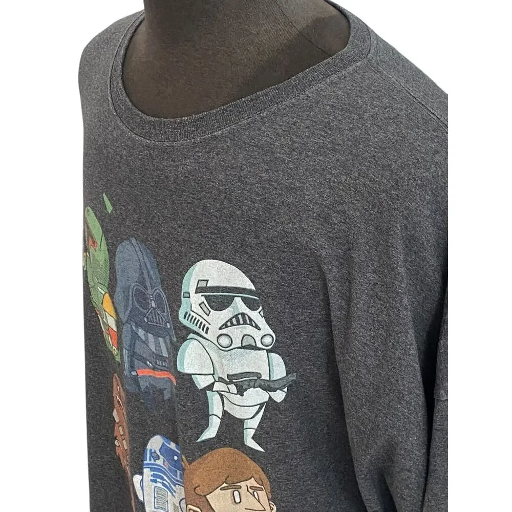 5XL Star Wars Jedi Storm Wars Skywalker Graphic T-Shirt Fruit of the Loom - Picture 3 of 7